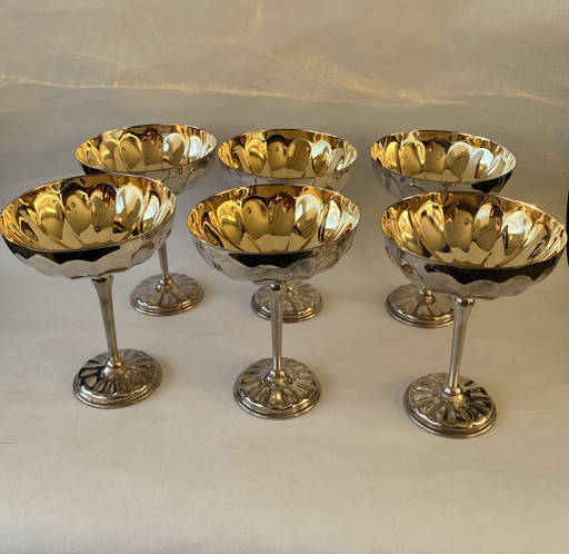 Set Van 6 Champagne Coupes