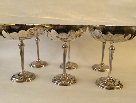 Image 1 of Set Van 6 Champagne Coupes