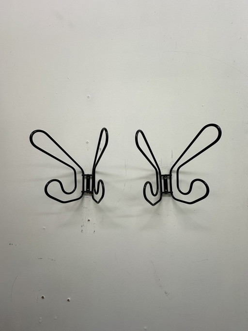 Set van 2 vintage ikea haken zwart