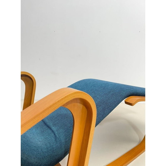 Image 1 of Mid Century blauwe lounge stoel van Marcel Breuer, Hongarije 1950