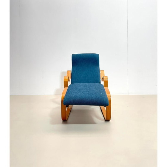 Image 1 of Mid Century blauwe lounge stoel van Marcel Breuer, Hongarije 1950