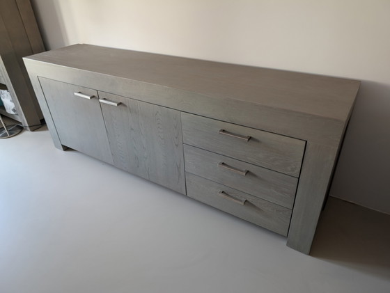 Image 1 of Goossens Double Tv Kast Dressoir Salontafel En Eetkamertafel