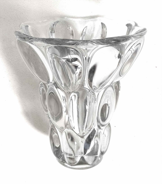 Image 1 of Vaas Cristal Pierre D'Avesn 30's Hoogte 20,7 Cm