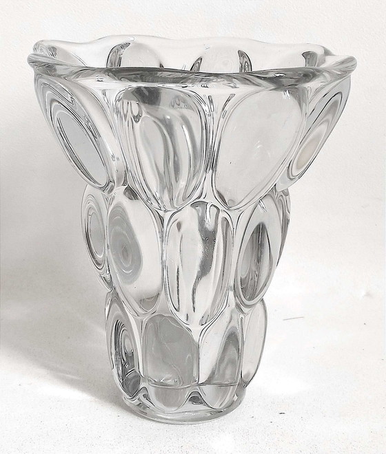 Image 1 of Vaas Cristal Pierre D'Avesn 30's Hoogte 20,7 Cm