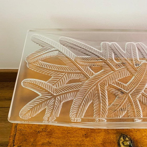 Image 1 of Vintage art deco glazen tafel voor Verlys, Frankrijk 1920