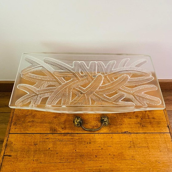 Image 1 of Vintage art deco glazen tafel voor Verlys, Frankrijk 1920