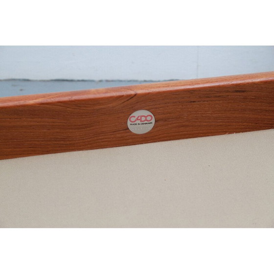 Image 1 of Vintage fauteuil en ottomane in teak door Ole Wanscher voor Cado, jaren 1960