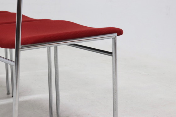 Image 1 of 4 X Vintage Gijs Van Der Sluis Eetkamerstoelen