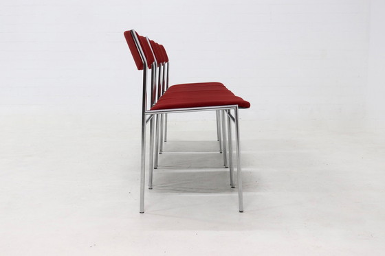 Image 1 of 4 X Vintage Gijs Van Der Sluis Eetkamerstoelen