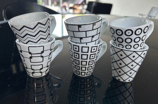 6x Espressokopje Scandinavisch Design