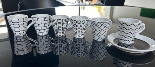 6x Espressokopje Scandinavisch Design