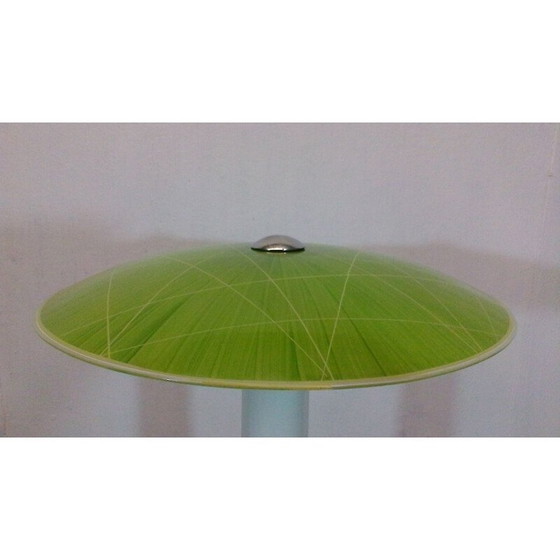 Image 1 of Vintage "all-in-glass" groene tafellamp