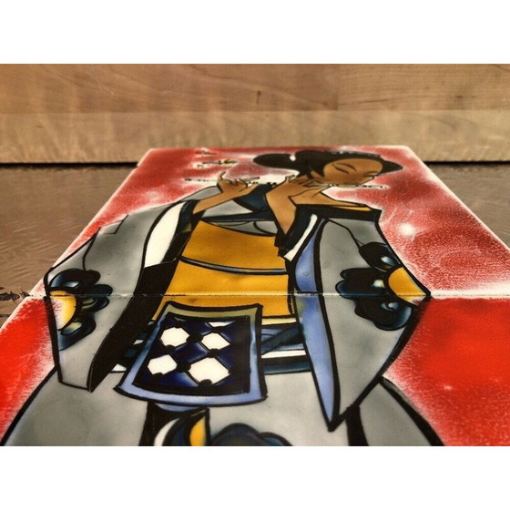 Image 1 of Japans schilderij van Atelier Picard Vallauris, 1960