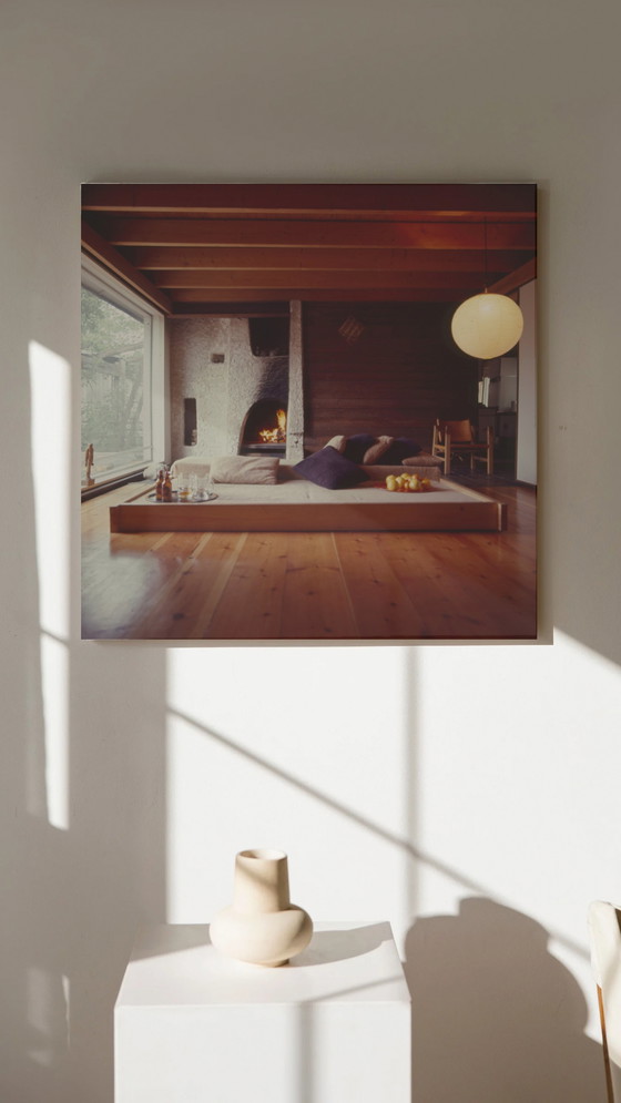 Image 1 of Minimalistisch mid century Scandinavisch interieur | fine art druk | 1970