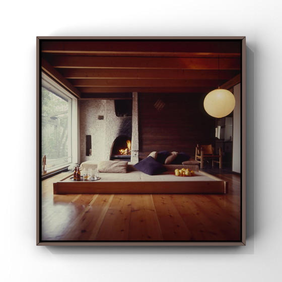 Image 1 of Minimalistisch mid century Scandinavisch interieur | fine art druk | 1970