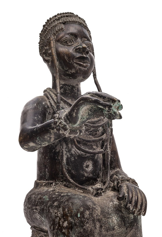 Image 1 of Brons "L'Offrande De Cauris", Benin, 1950