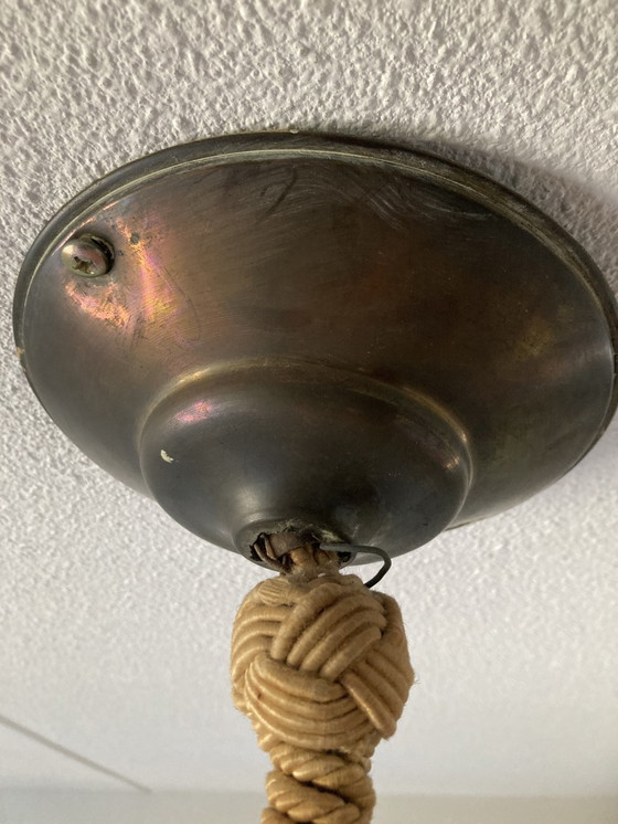 Image 1 of Gemarmerde Art Deco Lamp