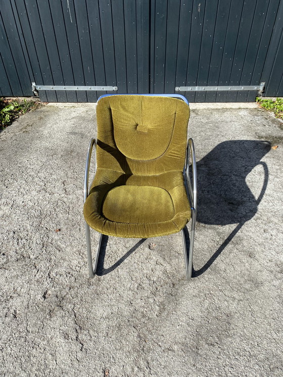 Image 1 of Vintage Gastone Rinaldi voor RIMA buisstoel