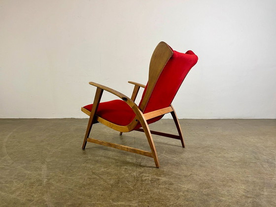 Image 1 of Knoll Antimott Fauteuil Wing Chair 1950 Loungestoel Midden Eeuw