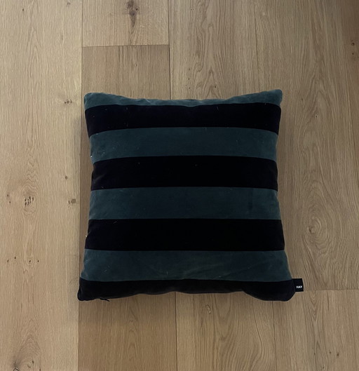 Hay Velvet Kussen Soft Stripe Groen