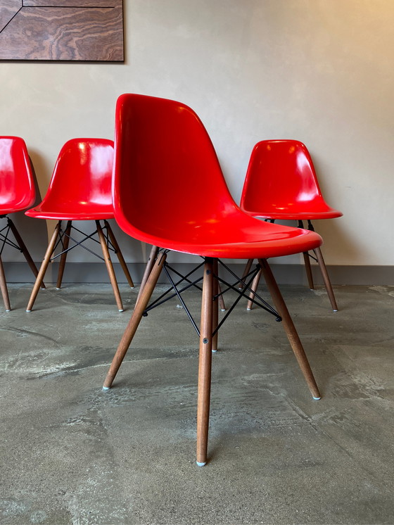 Image 1 of 6x Eames/Vitra Fiberglas DSW chair