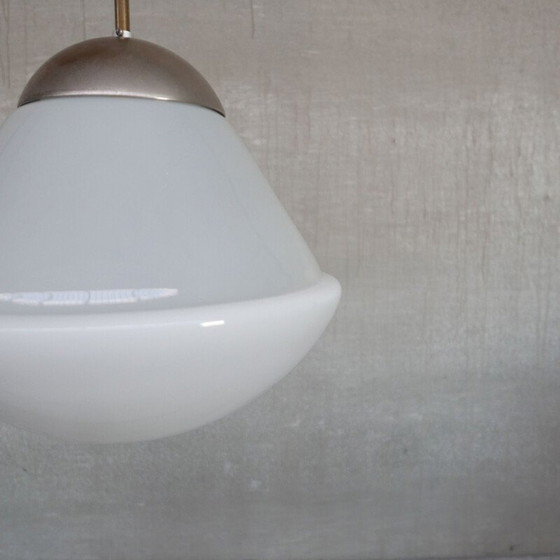 Image 1 of Vintage Duitse opaline hanglamp van Kandem, jaren 1930