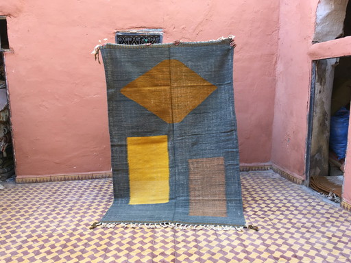 Kelim Boujaad Berber Tapijt 243 X 157 Cm