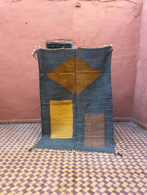 Kelim Boujaad Berber Tapijt 243 X 157 Cm