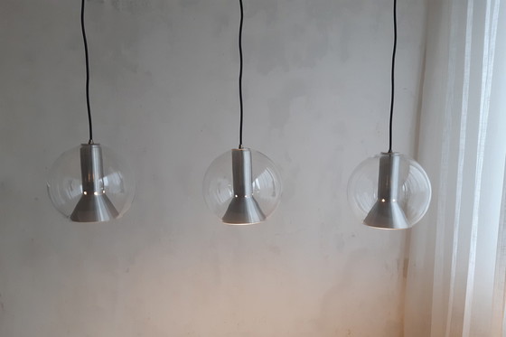 Image 1 of Frank Ligtelijn Raak Globe Hanglamp, Mcm Dutch Design Lamp