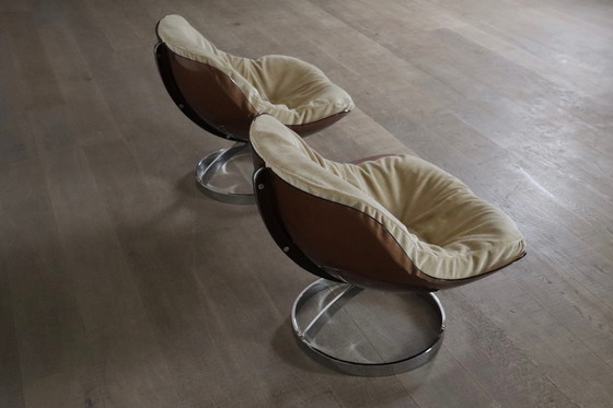 Image 1 of Paar Sphere Loungestoelen van Boris Tabacoff voor MMM, 1970