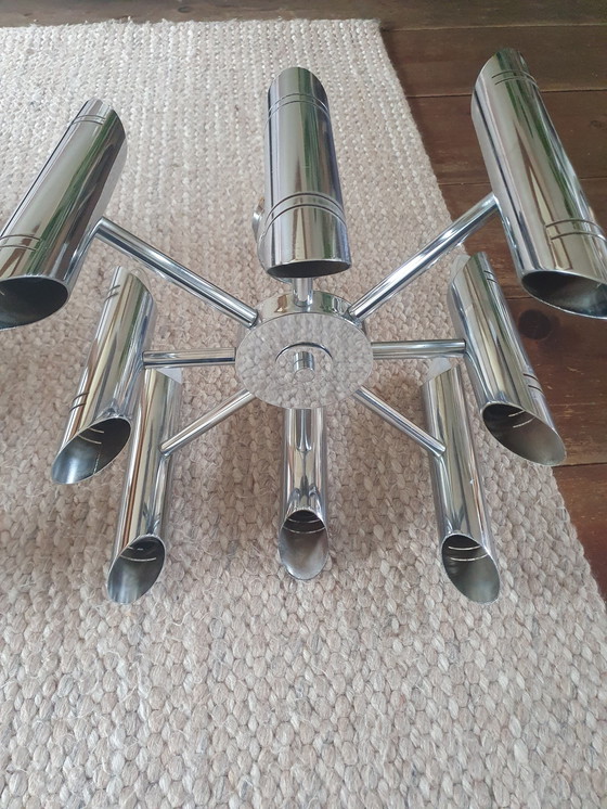 Image 1 of Spage Age Buizen Hanglamp Met 16 Lichtpunten,Van Goffredo Reggiani.Rond 1970 Italiei