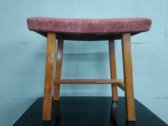 Image 1 of Vintage Scandinavische Stijl Jaren 60/70 Bijzetkrukje/Voetenbankje