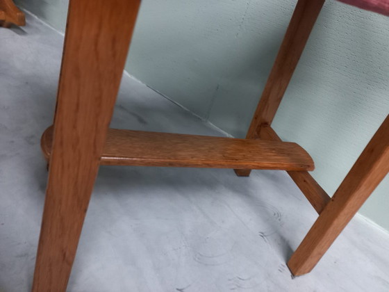 Image 1 of Vintage Scandinavische Stijl Jaren 60/70 Bijzetkrukje/Voetenbankje