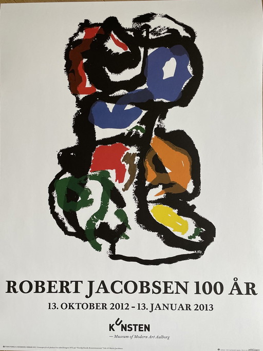 Robert Jacobsen (1912-1993), tentoonstellingsaffiche, Space And Form- Robert Jacobsen 100 Years, gelimiteerde oplage 250