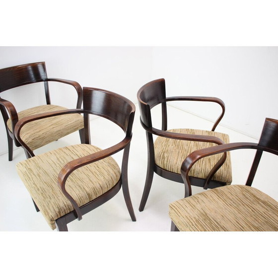 Image 1 of Set van 4 vintage catalogus fauteuils H-224 door Jindřich Halabala, Tsjecho-Slowakije jaren 1930