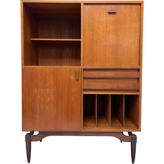 Image 1 of Vintage houten highboard, Italië 1950