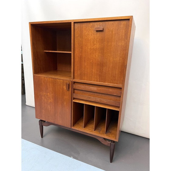 Image 1 of Vintage houten highboard, Italië 1950