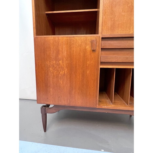 Vintage houten highboard, Italië 1950