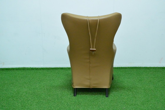 Image 1 of Leren  Giorgetti Progetti Wing design fauteuil