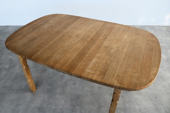 Image 1 of Brutalist Verlengbare Kjaernulf Eettafel 