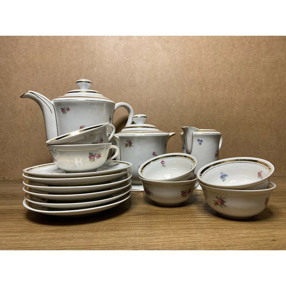 Image 1 of Vintage porseleinen koffieset model U.F. Frankrijk