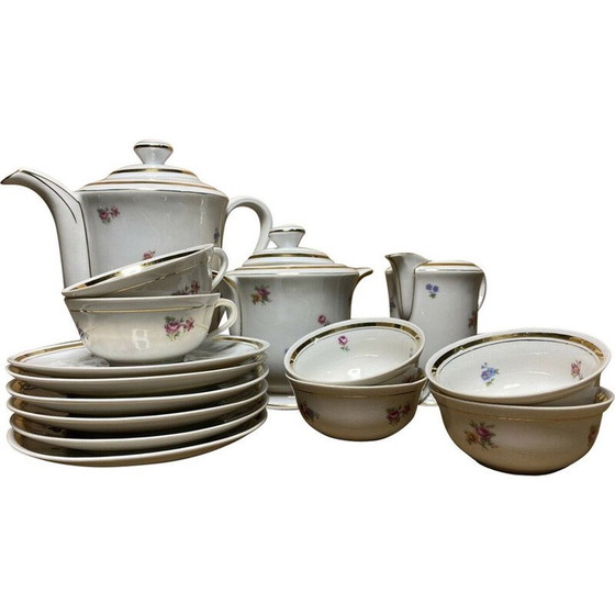 Image 1 of Vintage porseleinen koffieset model U.F. Frankrijk