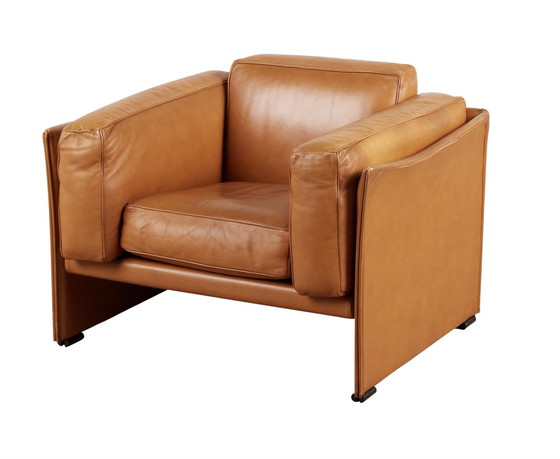 Image 1 of Leren fauteuil Cassina van Mario Bellini