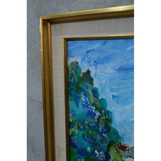 Image 1 of Vintage modern olieverfschilderij door Anders Fogelin, Zweden 1960