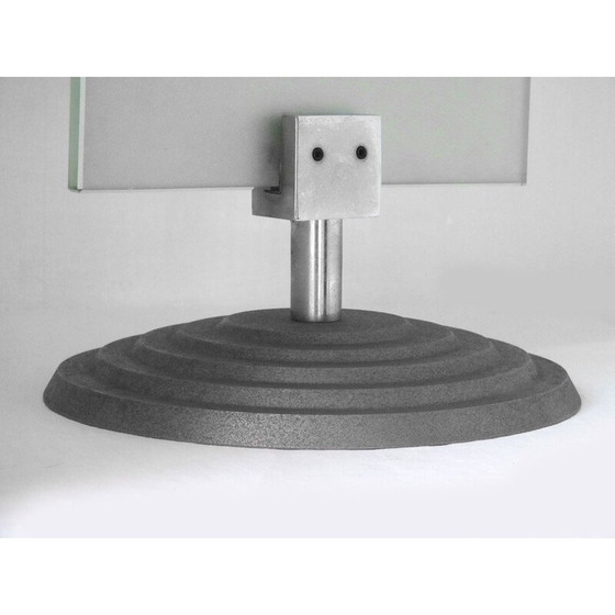 Image 1 of Vintage geëtst matglazen tafelbord voor galerie door Fontana Arte, 1980