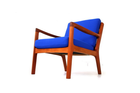 Image 1 of Ole Wanscher voor France & Søn "Senator" Mid Century Deense teakhouten fauteuil