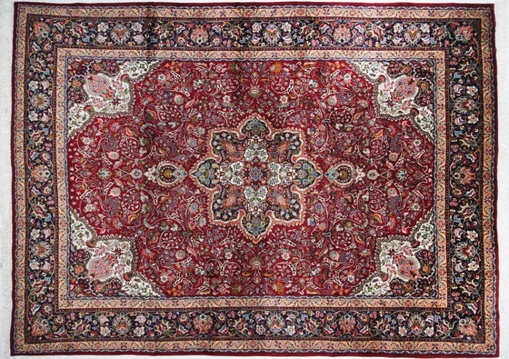 Image 1 of Origineel handgeknoopt Perzisch tapijt Tabriz 40 Raj Fijn 405 X 293 Cm Topconditie