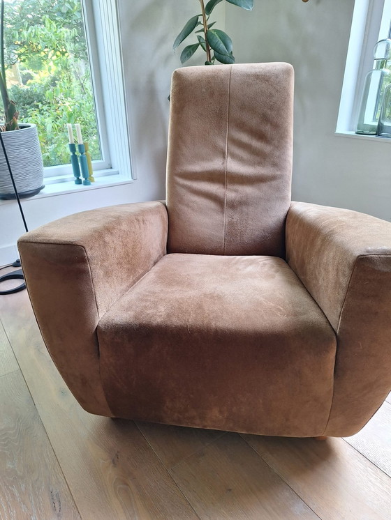 Image 1 of Longa Fauteuil Suede Leder