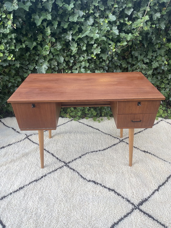 Image 1 of Vintage Retro Teak Bureau Jaren 60