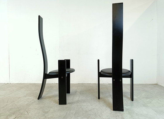 Image 1 of 8x Vico Magistretti Golem stoelen